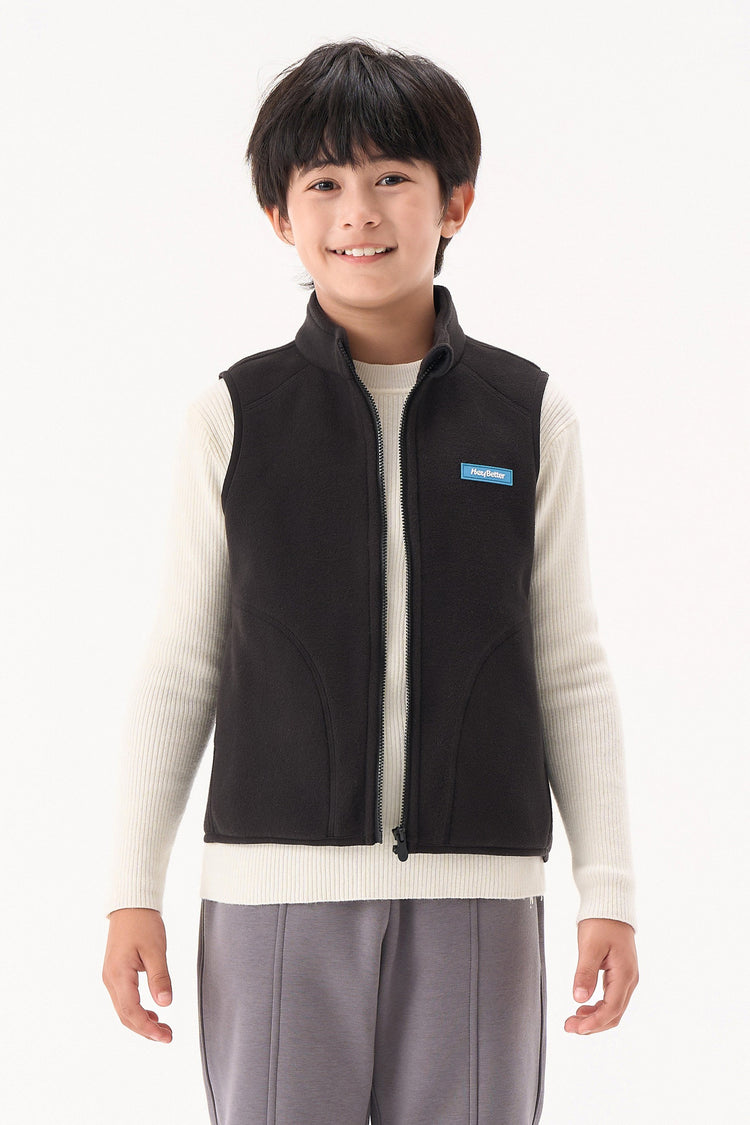 Lightweight Fleece Vest - Charcoal