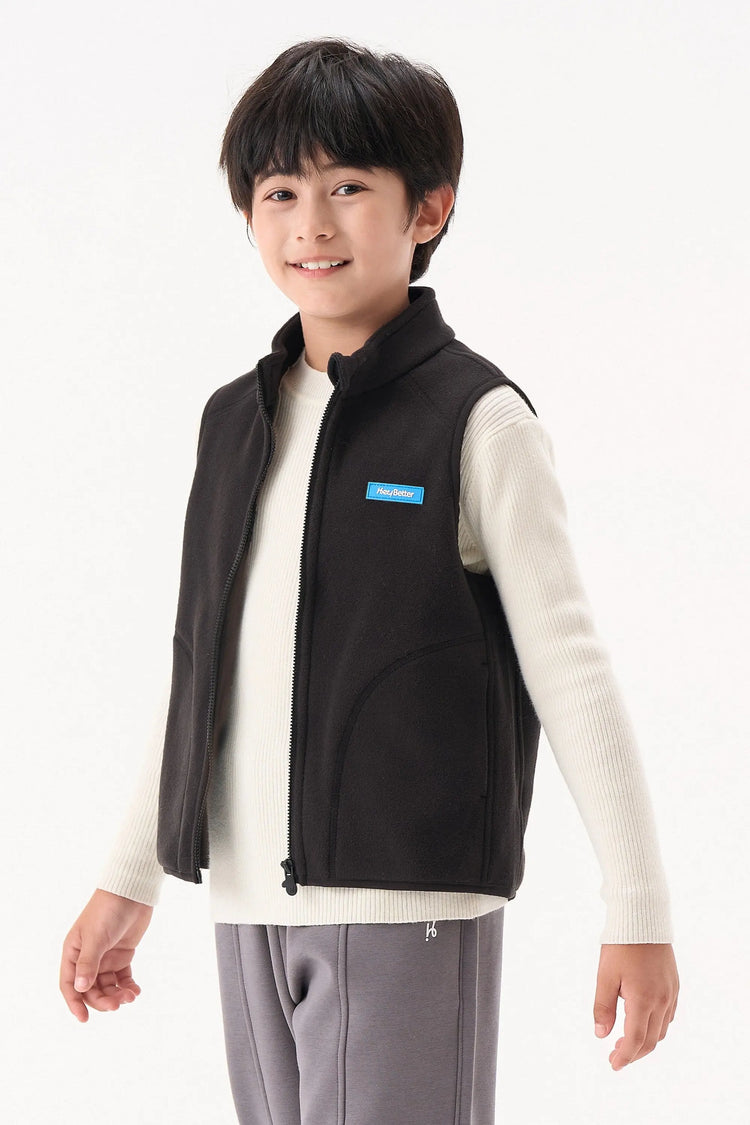 Lightweight Fleece Vest - Charcoal