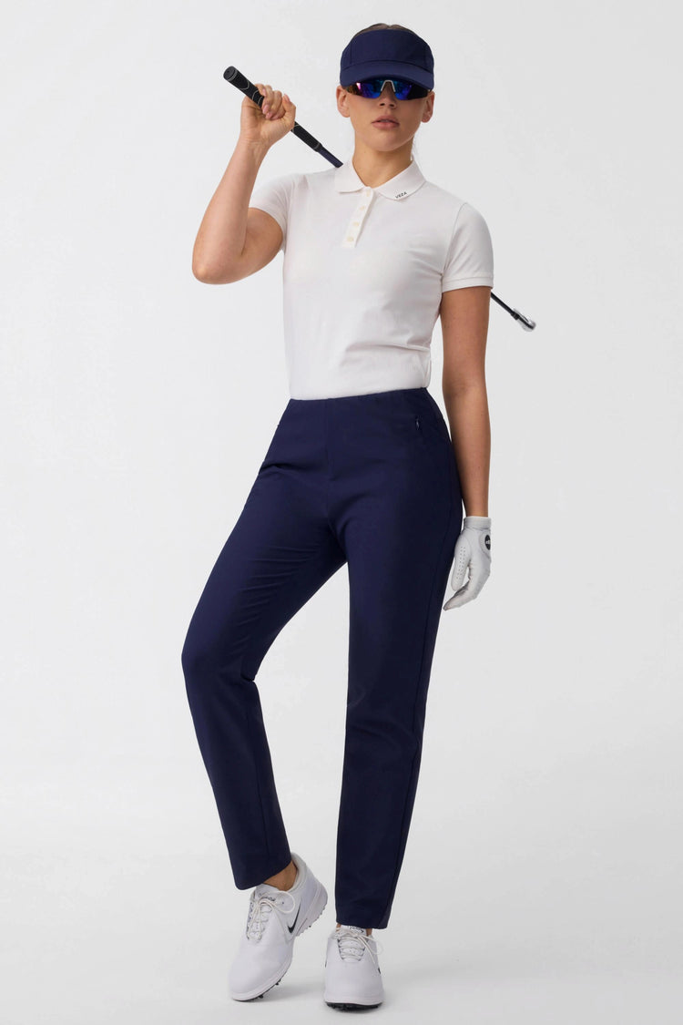 Women’s Zip-Pocket Stretch Pants - Midnight Navy