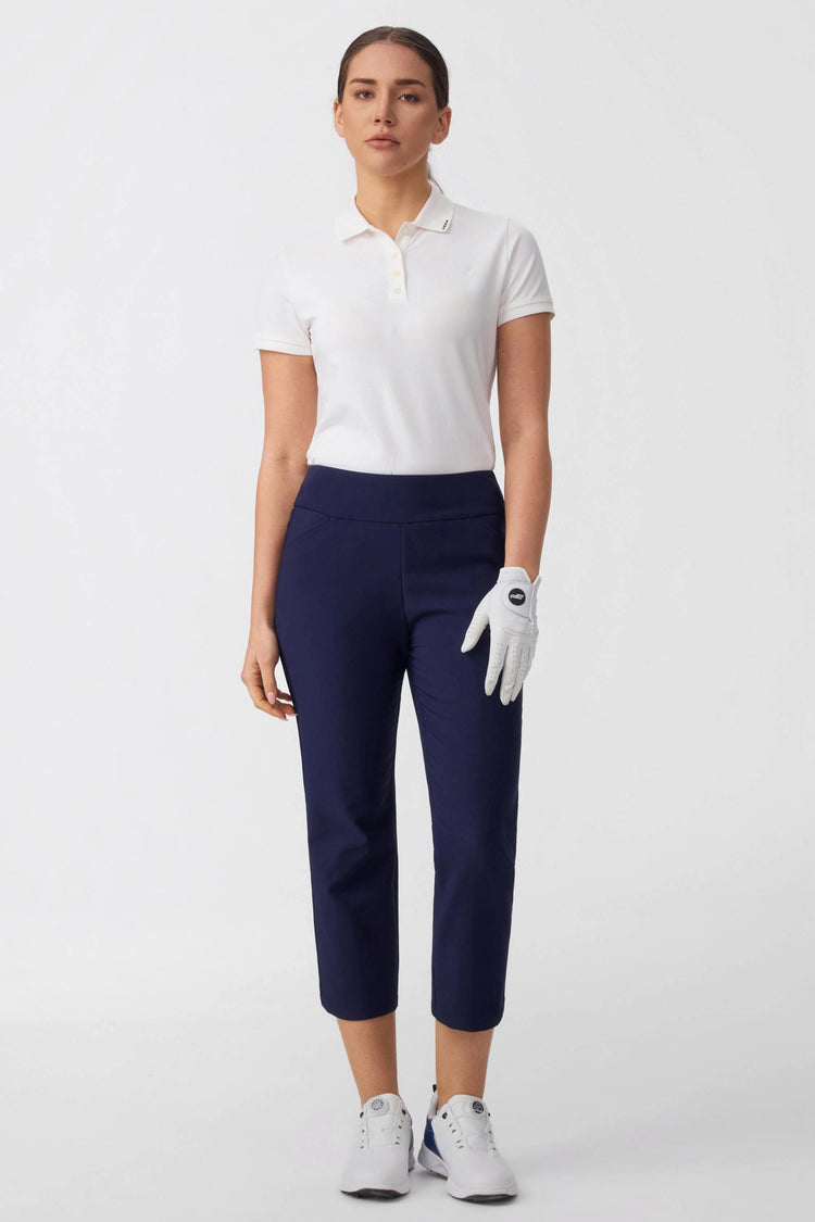 The Fairway Tailored Capri Pants - Midnight Navy