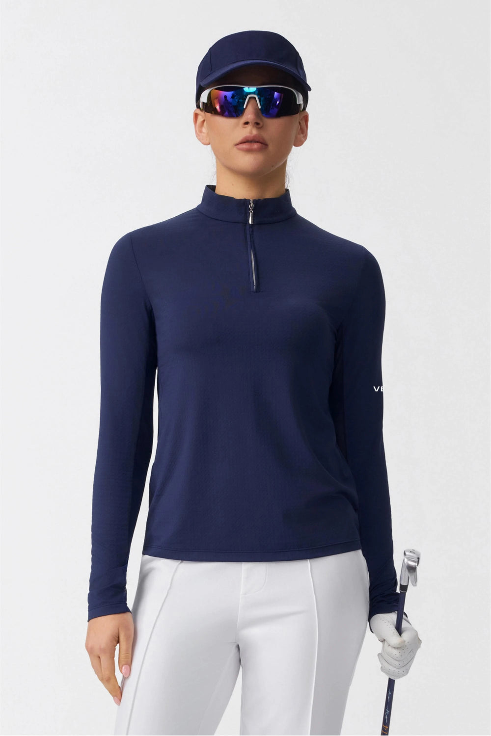 The Long Sleeve Performance Zip - Midnight Navy