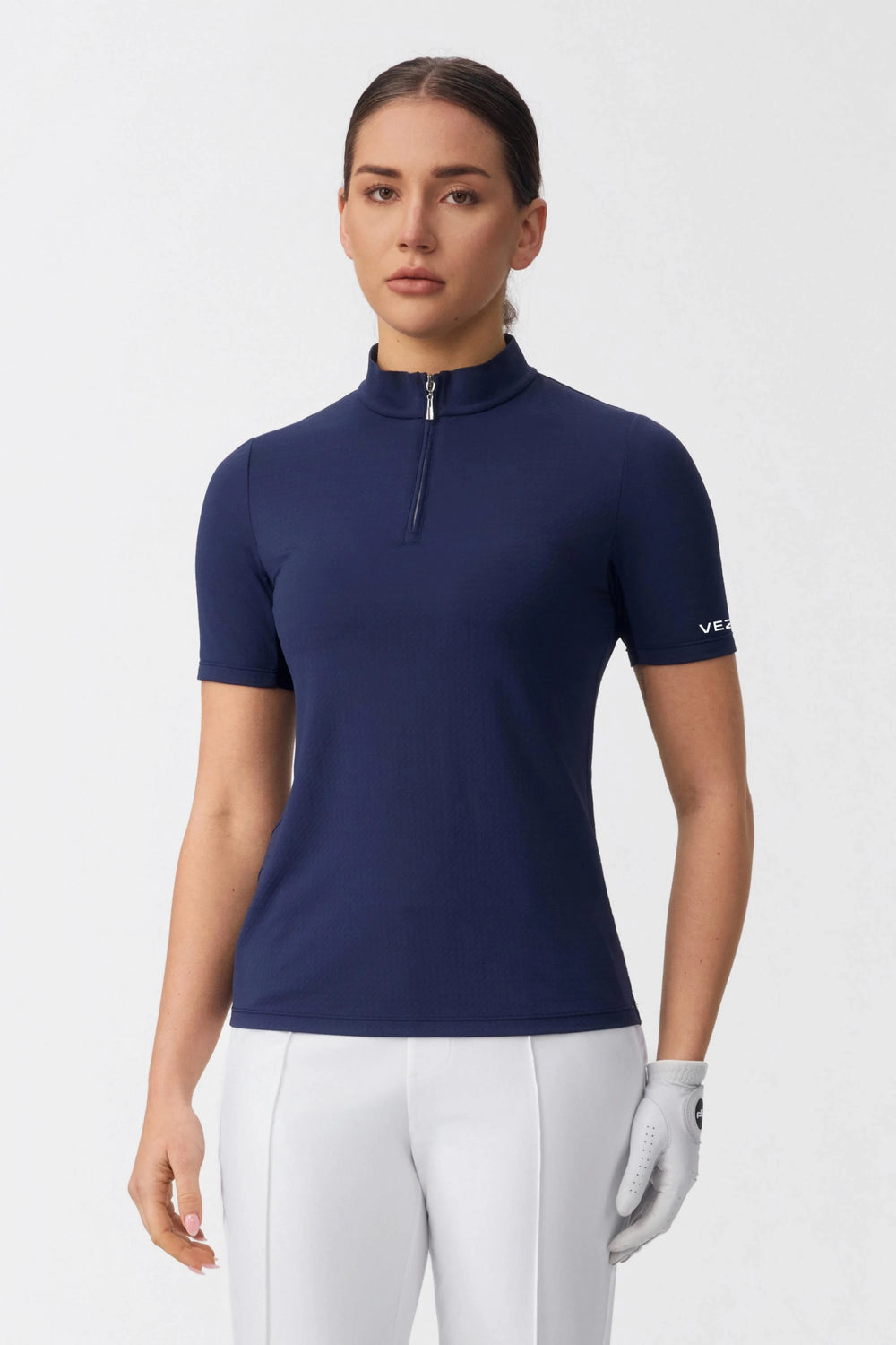 The Contour Zip Top - Midnight Navy