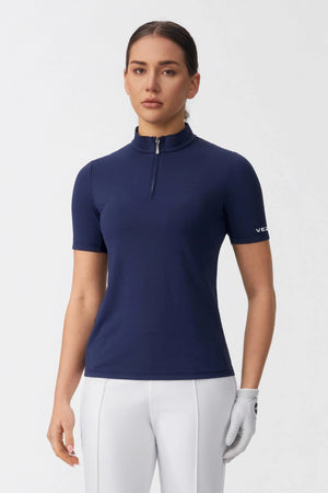 The Contour Zip Top - Midnight Navy