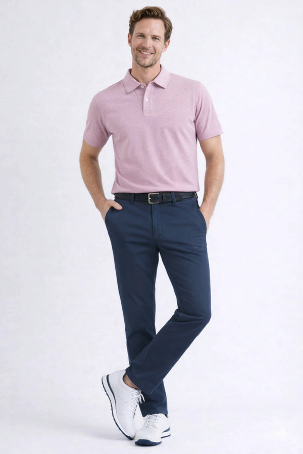 Tailored Tapered Golf Pants - Oxford Navy