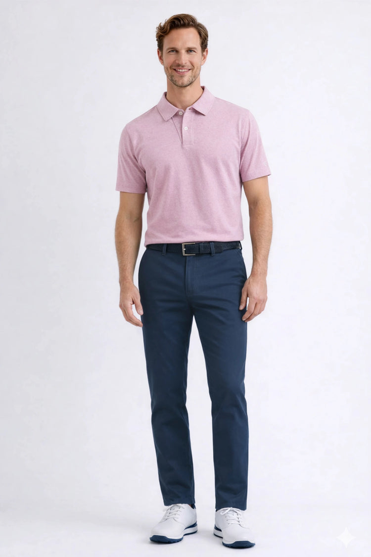 Tailored Tapered Golf Pants - Oxford Navy