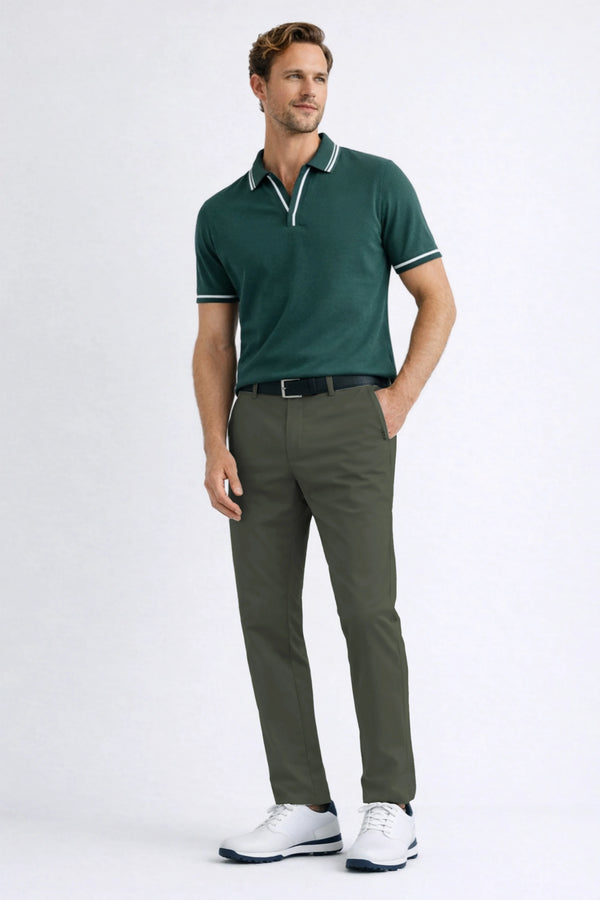 Tailored Tapered Performance Pants - Dusty Olive