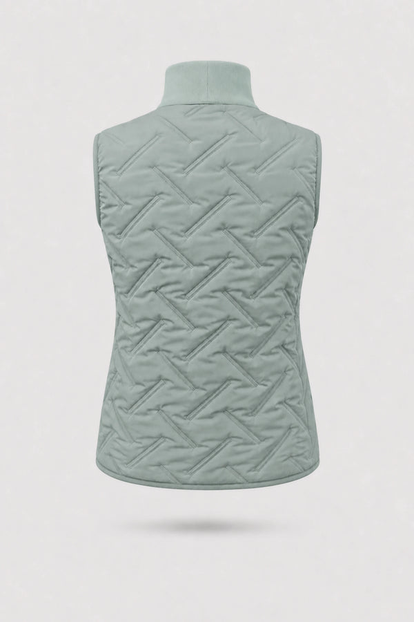 Lightweight Puffer Vest - Sage Grey
