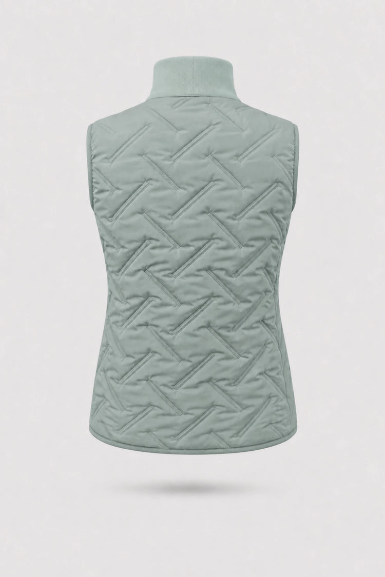 Lightweight Puffer Vest - Sage Grey