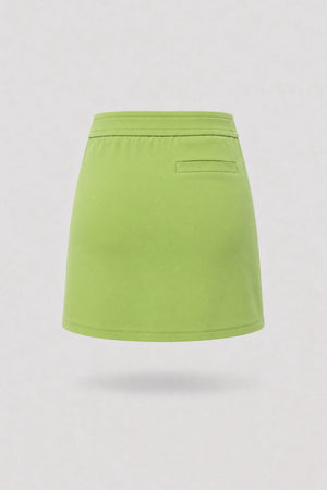 The Sculpt Wrap Golf Skort - Lime
