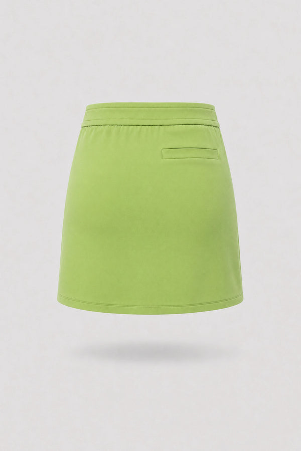 The Sculpt Wrap Golf Skort - Lime