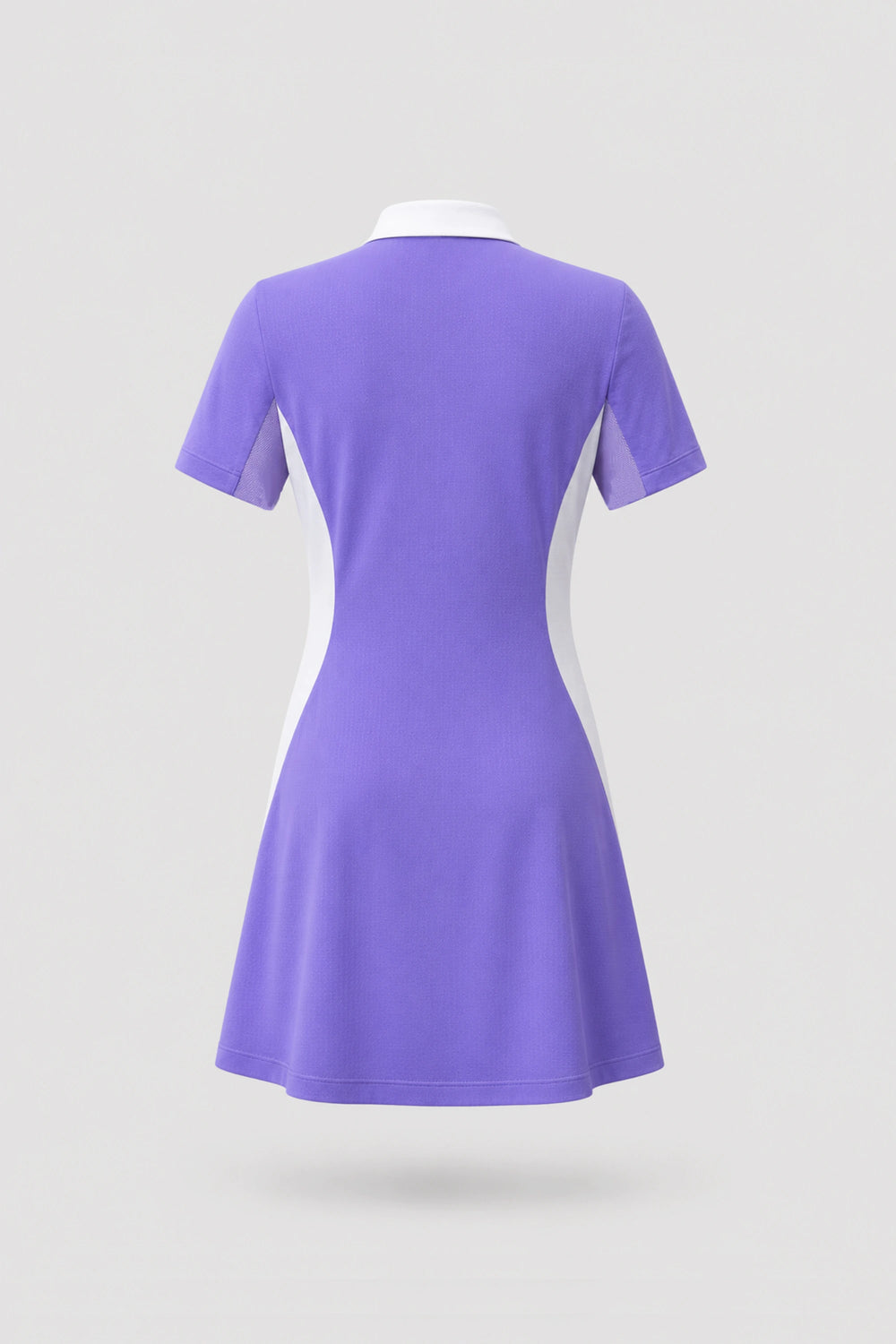 The Contour Zip Polo Golf Dress - Violet