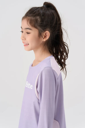 Antibacterial Performance Long Sleeve Tee - Soft Lavender