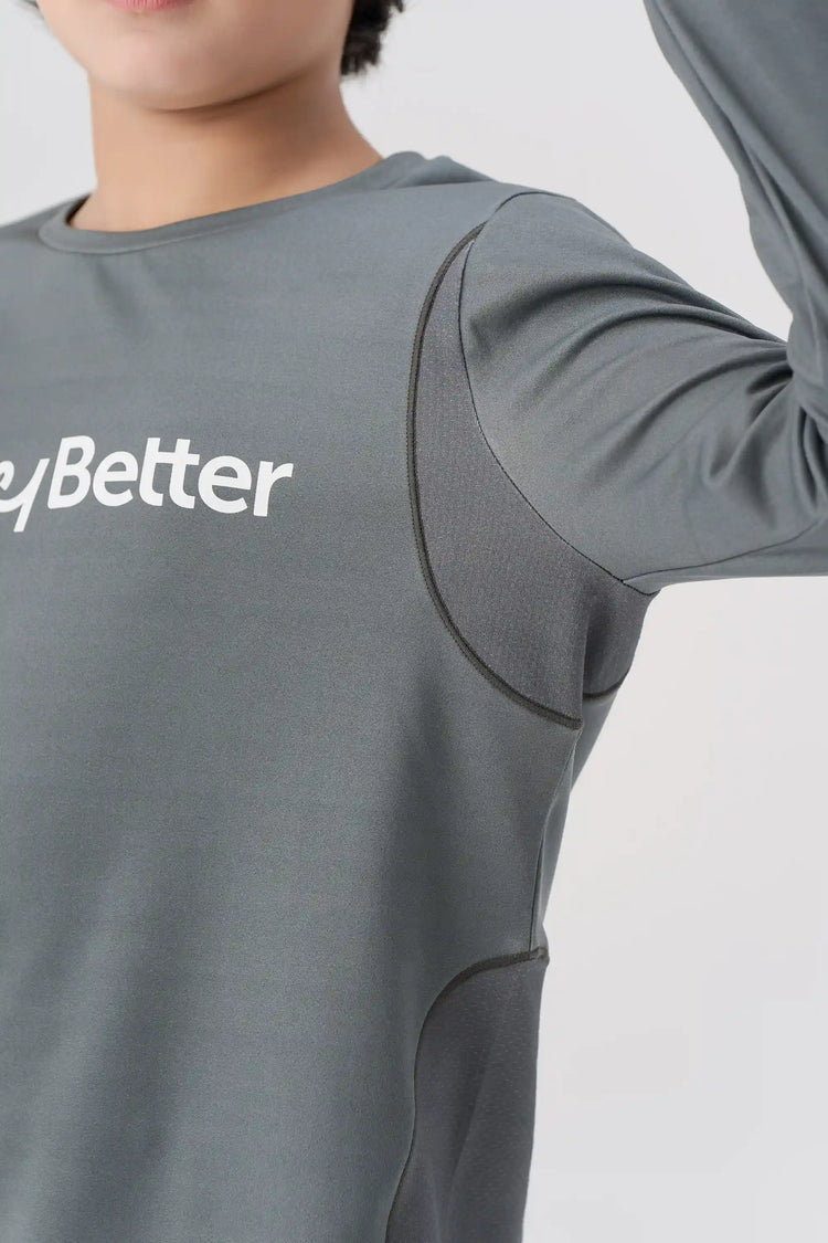 Antibacterial Performance Long Sleeve Tee - Soft Whale