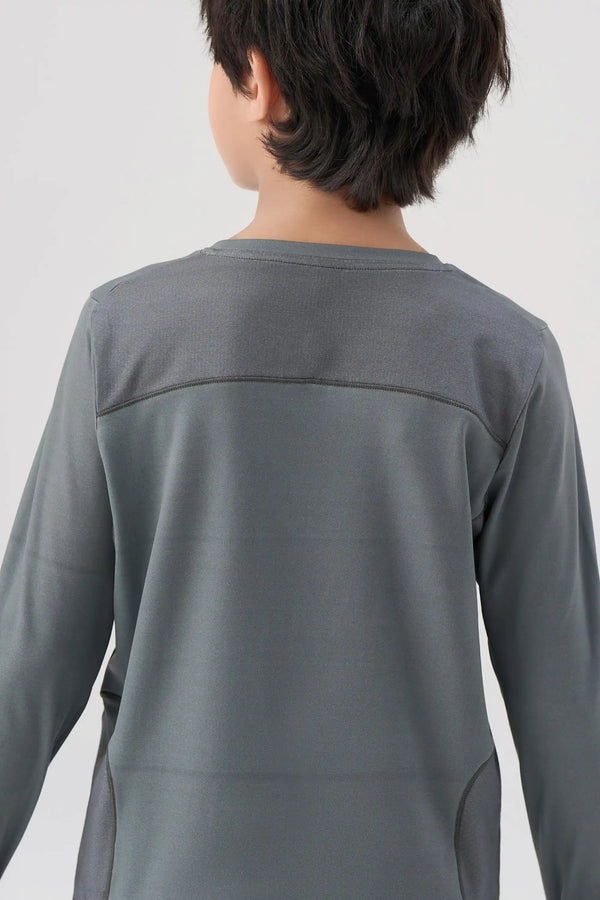 Antibacterial Performance Long Sleeve Tee - Soft Whale