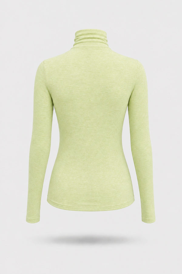 Luxe Stretch Turtleneck - Matcha