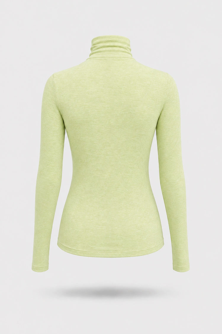 Luxe Stretch Turtleneck - Matcha