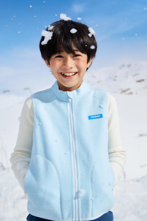 Lightweight Fleece Vest - Dusty Blue