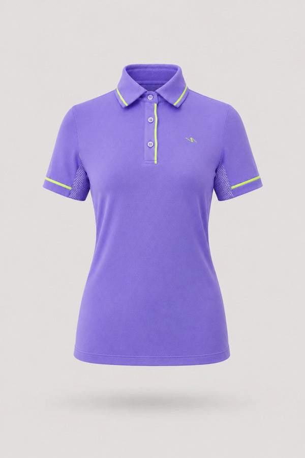 The Sculpt Golf Polo - Violet