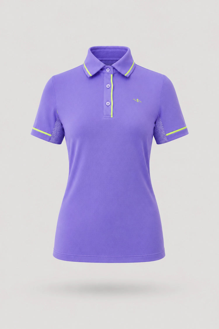 The Sculpt Golf Polo - Violet
