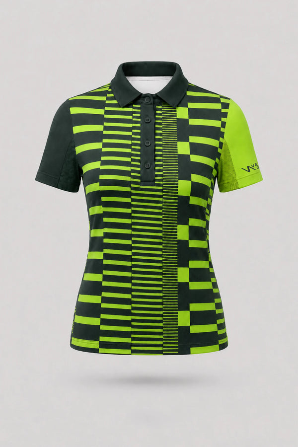 The Sculpt Golf Polo - Circuit Stripe