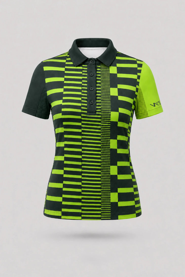 The Sculpt Golf Polo - Circuit Stripe