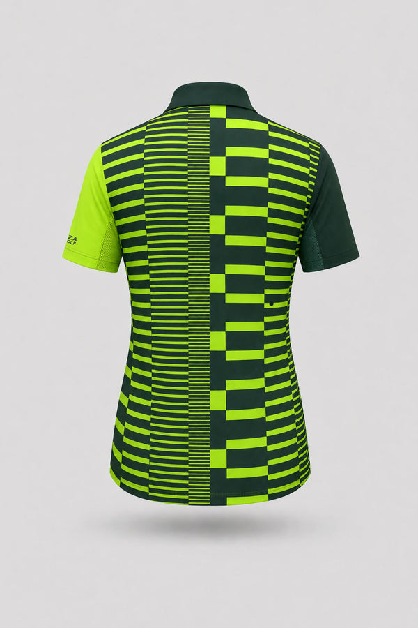 The Sculpt Golf Polo - Circuit Stripe