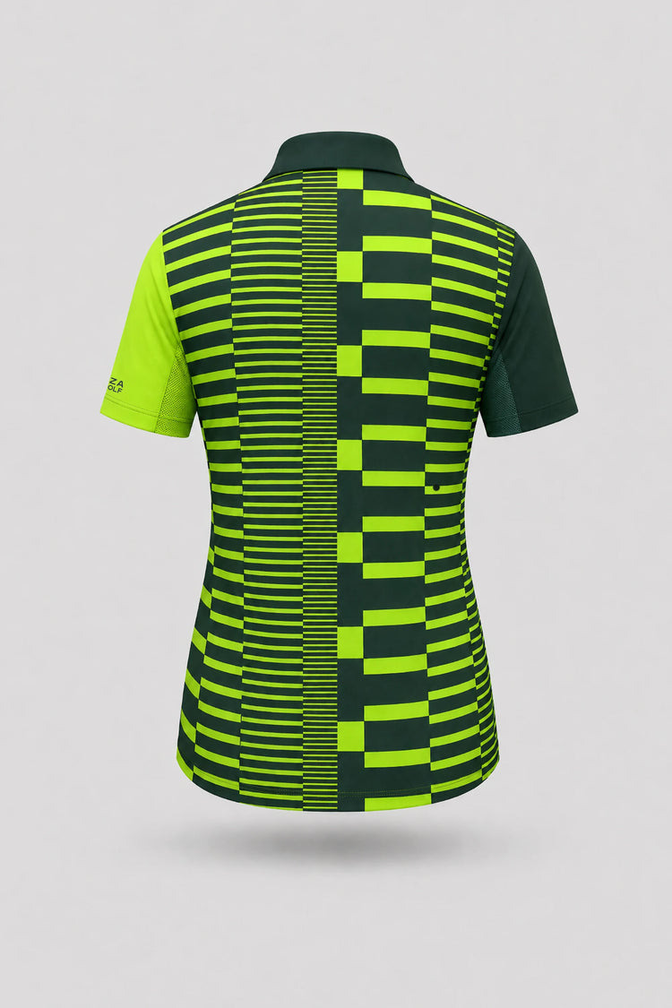 The Sculpt Golf Polo - Circuit Stripe