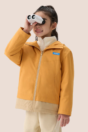 Waterproof Windproof Fleece Jacket - Burnt Orange