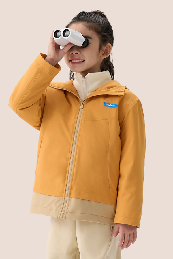 Waterproof Windproof Fleece Jacket - Burnt Orange