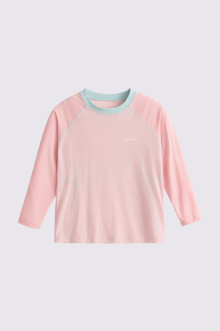 CloudSoft Merino Wool Tee - Dusty Rose