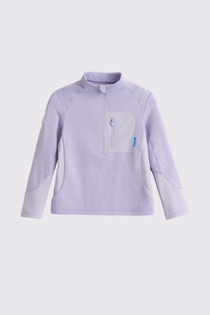 Quick-Dry Grid Fleece Pullover - Lavender Mist