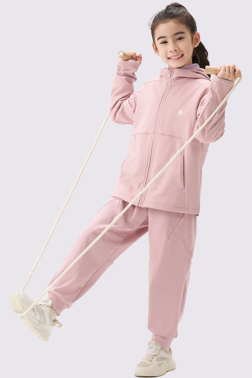 Windproof Cloud-Fleece Pants - Dusty Rose