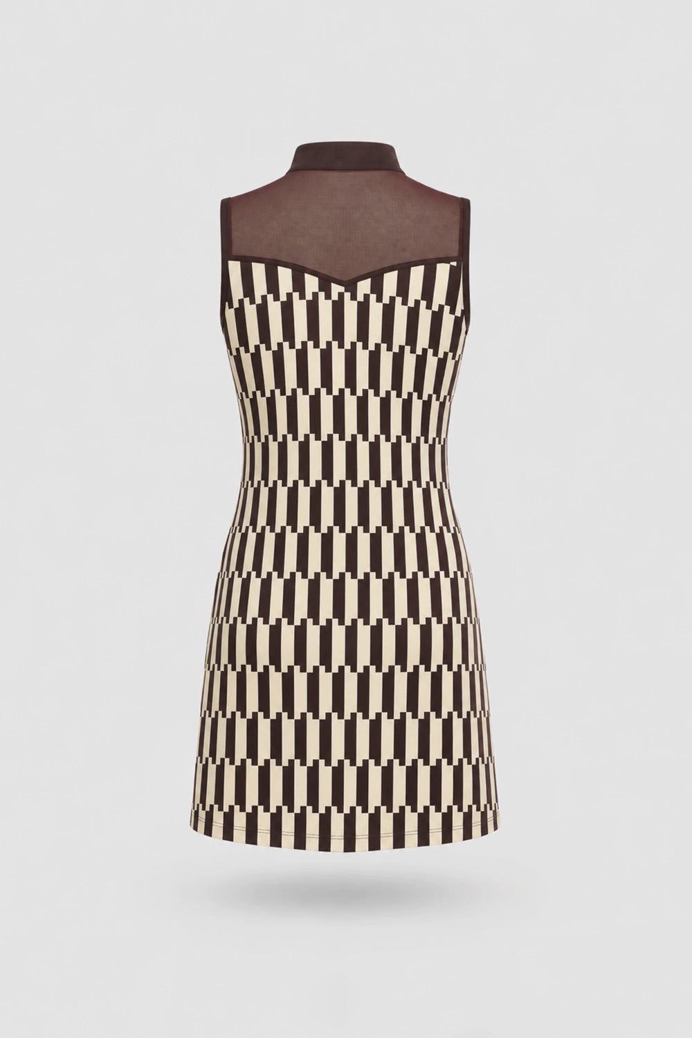 The Sleeveless Zip Golf Dress - Verona Print
