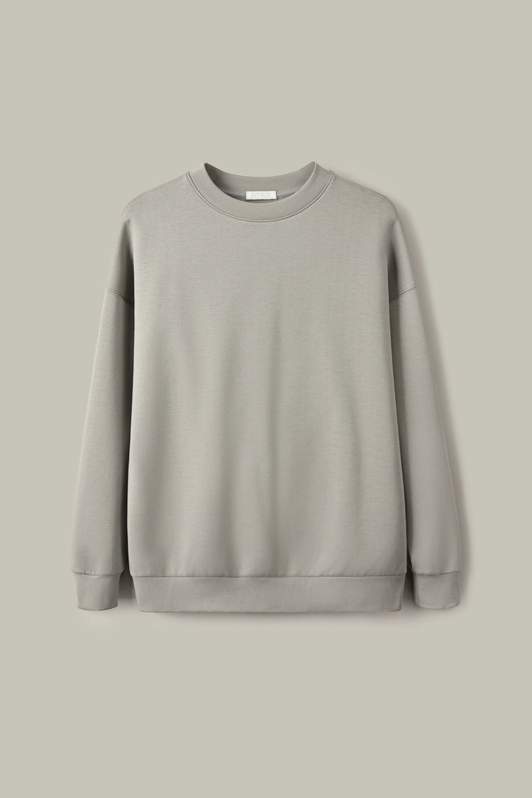 The Oversized Crewneck - Warm Taupe