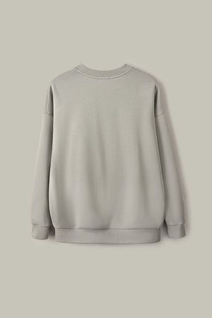 The Oversized Crewneck - Warm Taupe
