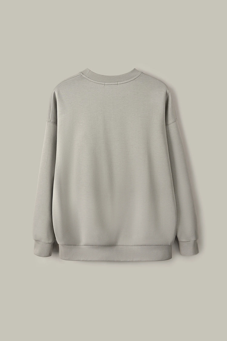 The Oversized Crewneck - Warm Taupe