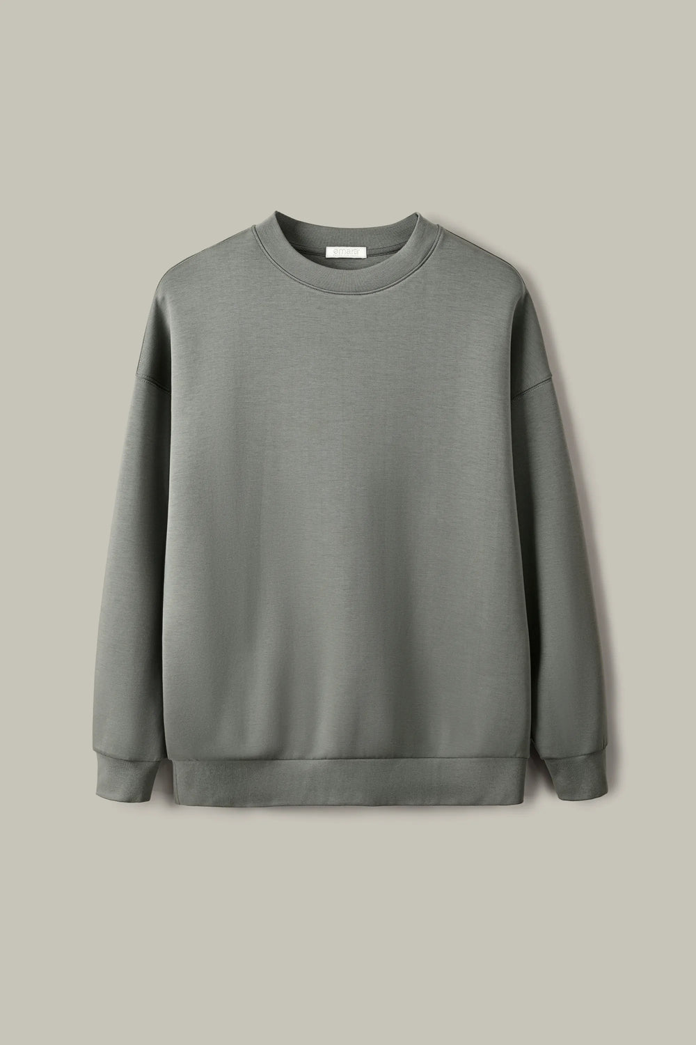 The Oversized Crewneck - Sage Grey