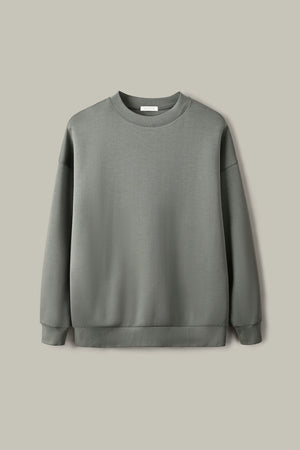 The Oversized Crewneck - Sage Grey
