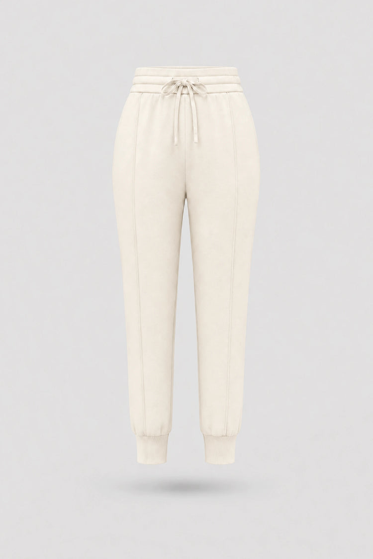 The Sculpt Drawstring Jogger Pants - Ivory