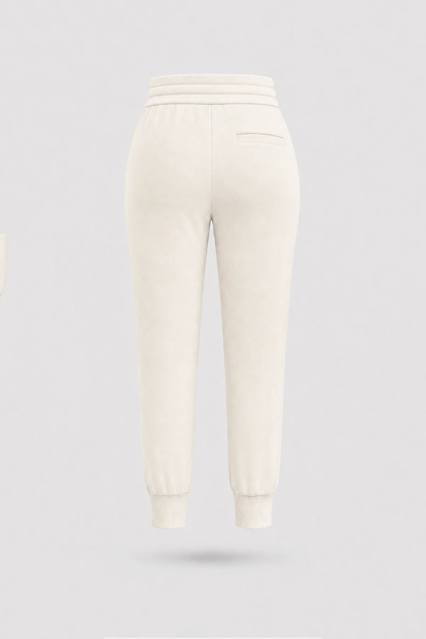 The Sculpt Drawstring Jogger Pants - Ivory