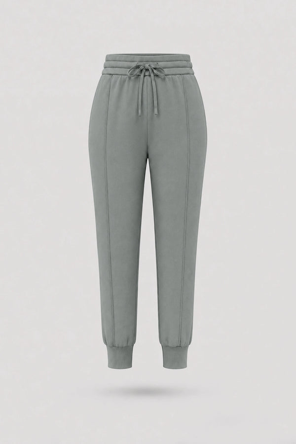 The Sculpt Drawstring Jogger Pants - Sage Grey