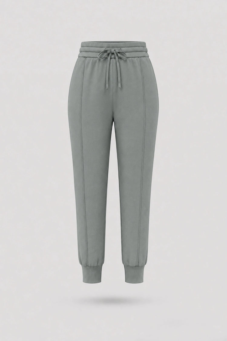 The Sculpt Drawstring Jogger Pants - Sage Grey