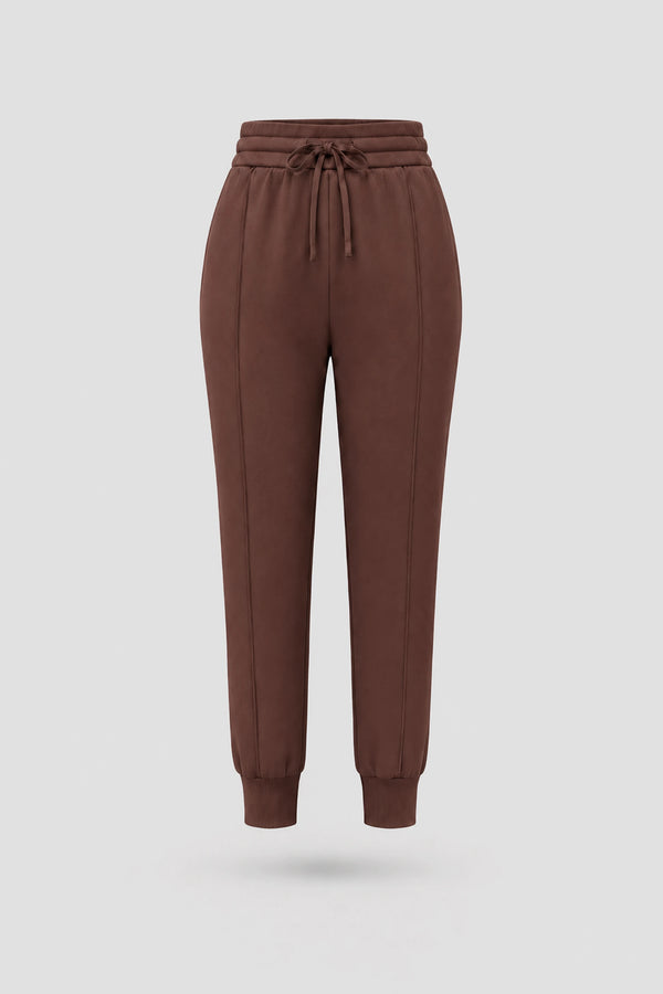 The Sculpt Drawstring Jogger Pants - Rich Cocoa