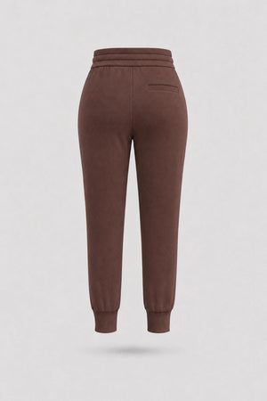 The Sculpt Drawstring Jogger Pants - Rich Cocoa