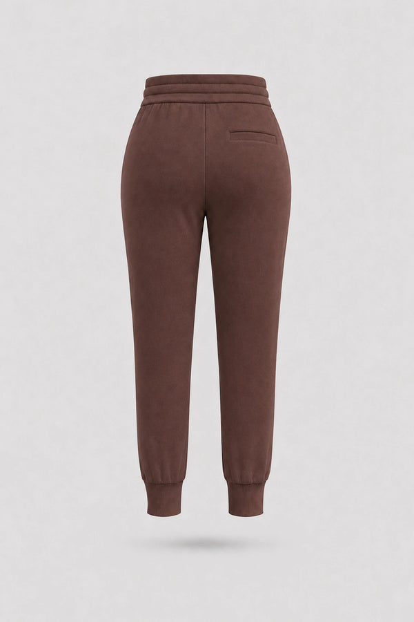 The Sculpt Drawstring Jogger Pants - Rich Cocoa