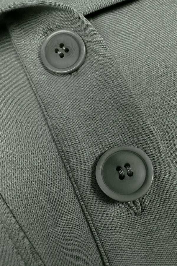 Convertible Collar Golf Vest - Sage Grey