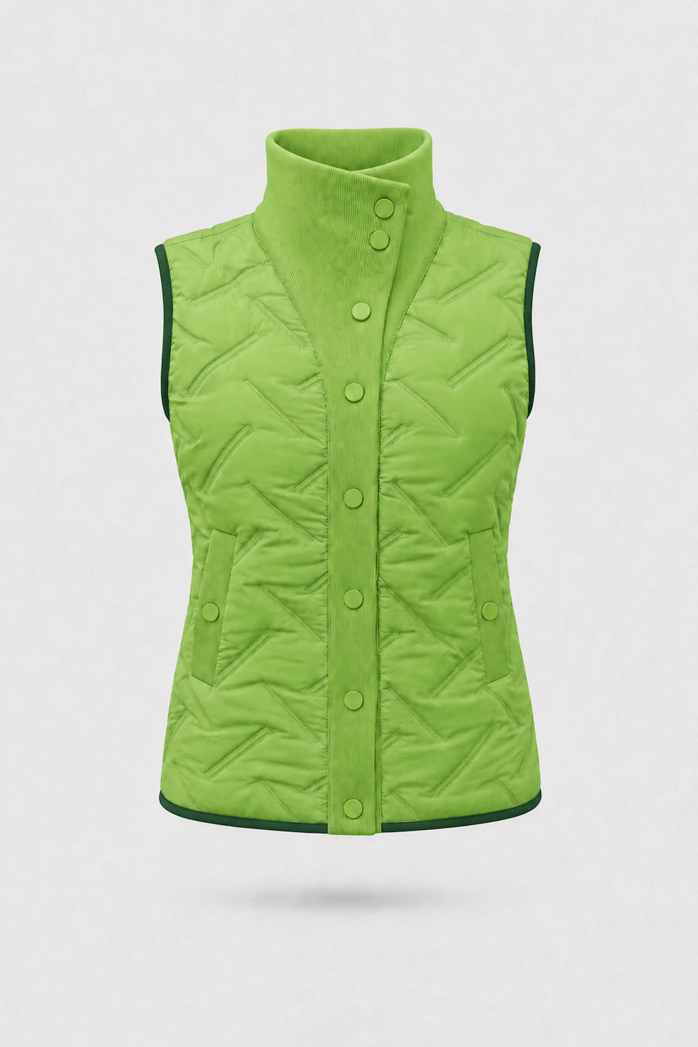 Lightweight Puffer Vest - Bright Green
