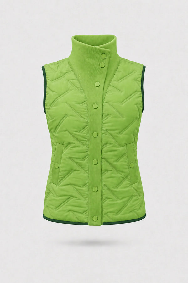Lightweight Puffer Vest - Bright Green