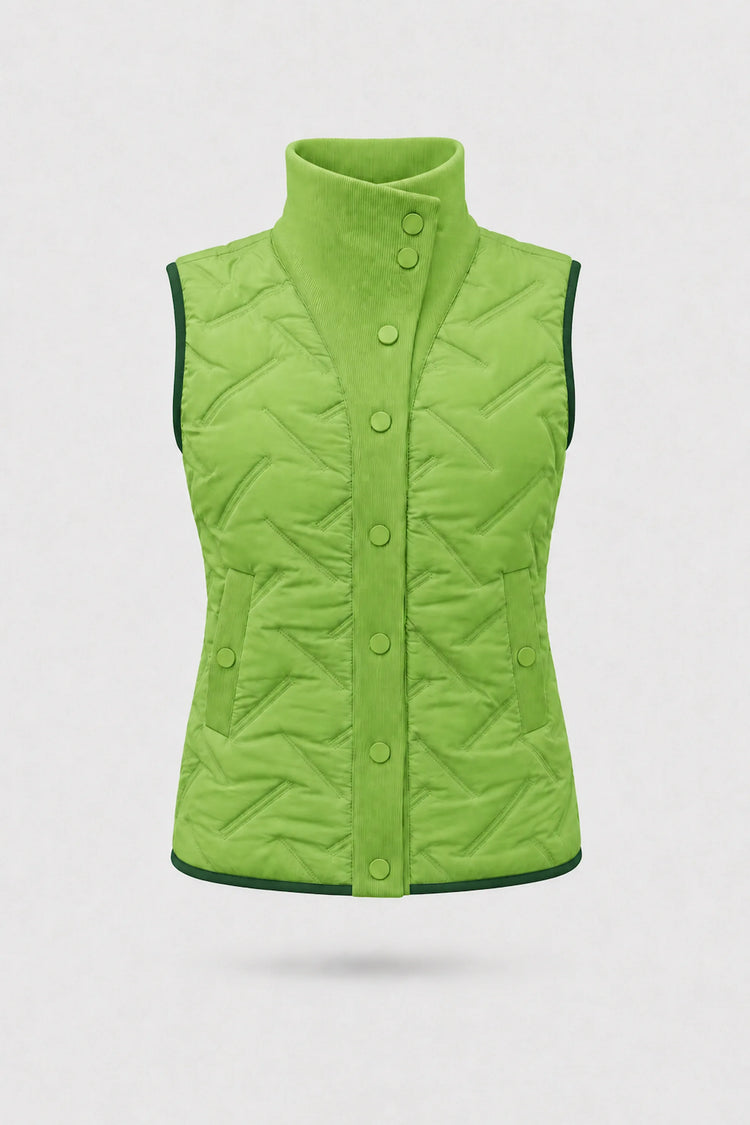 Lightweight Puffer Vest - Bright Green