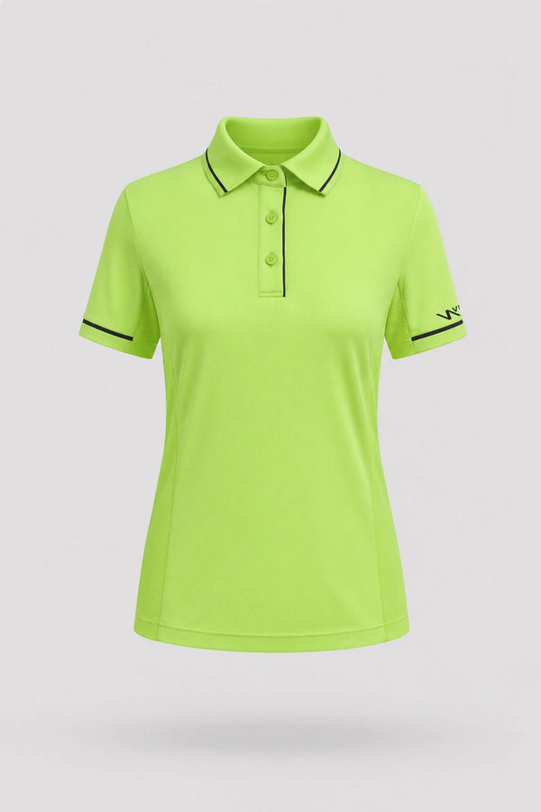 The Sculpt Golf Polo - Volt Green
